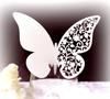 Amazon Europeu laser oco Butterfly Cup cartão de casamento copo de vinho assento cartão adesivo de parede decoração fábrica atacado