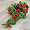 Ventas al por mayor de fábrica de enredaderas de flor de begonia para colgar en la pared, flores artificiales al por mayor, decoración del hogar, arreglos de flores artificiales para exteriores de tela de seda transfronteriza
