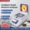 Analisador de Umidade Halógeno Detector de Umidade para Alimentos de Farinha Secagem Rápida de Alta Precisão Matérias-Primas Químicas Medicina