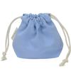 Bolsa de Cosméticos Portátil Cosméticos Lápiz Labial Mini Bolsa de Algodón Fábrica Color Puro Lienzo en Blanco Bolsa con Cordón