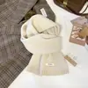 Bufanda de Lana Otoño e Invierno Gama Alta Color Sólido Calentador de Cuello Pequeño Calentador de Cuello Tejido Cálido para Mujer Bufanda 100% Lana para Mujer Venta al por Mayor