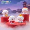 Paisaje en miniatura, linda figurita de cordero de Año Nuevo con forma de lingote, adorable decoración DIY, adorno colgante, pieza de exhibición de escritorio mini