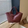 Cesta Grande de Repollo para Comercio Electrónico Transfronterizo Versátil Textura Tejida Retro Bolso de Hombro Único Bolso de Mano de Gran Capacidad Viaje al Trabajo