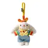 Chaveiro de Pelúcia Original de Coelho com Orelhas Caídas Fantasiado de Princesa Exquisito High-End Pingente de Mochila Venda por Atacado
