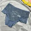 Calcinha feminina sexy de renda transfronteiriça com design de corte cruzado calcinha feminina