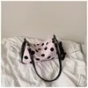 Bolso de axila coreano de nicho transfronterizo para mujer, nuevo y elegante bolso de mano de lunares para el día a día, bolso de hombro y cruzado de alto valor
