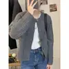 Cárdigan Grueso con Patrón Retorcido Suéter de Lana para Mujer Europeo de Gama Alta Otoño e Invierno Nuevo Jersey Grueso Abrigo de Punto