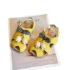 Sandálias Femininas com Biqueira Aberta 2026 Novo Estilo de Verão Calçados Infantis Sapatos de Princesinha para Meninas Sola Macia Antiderrapante Sapatinhos de Bebê Modernos