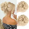 Presilhas de Cabelo Transfronteiriças Atacado, Elásticos de Cabelo, Pedaços de Cabelo para Coque, Cabelos Cacheados Curtos Fofos, Presilhas de Cabelo de Fibra Sintética, Elásticos de Cabelo para Coque