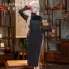 Selección de Feimu de Sexy Qipao Estilo Chino con Abertura, Revelando Glúteos, Entrepierna Abierta, Sedoso, Atractivo, Lencería Transparente