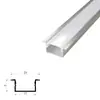 Canal de alumínio em forma de U, luz linear de liga de alumínio, fita de luz linear embutida em perfil de alumínio, luz linear LED, canaleta de luz de alumínio embutida
