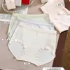85-130 jin Algodón Puro Estilo Japonés Fresco y Limpio 10A Antibacteriano Entrepierna Saludable Cómodo Transpirable Cintura Media Ropa Interior para Mujer