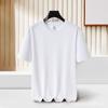 Novo Produto 210g Tecnologia Antibacteriana Gelo Algodão Amoníaco Líquido Sem Costura Emborrachada Gola Redonda Manga Curta Camiseta Masculina Camiseta Business