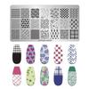 Fabricantes de Estilo Japonés Transfronterizos Suministran Tableros de Estampado para Uñas de Acero Inoxidable Plantillas de Transferencia para Impresión Pintada DIY Creatividad al por Mayor