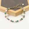 Pulseira de Pérolas de Água Doce Cultivadas em Grãos de Arroz Dourados Design Simples Retrô Diário Chaozhou Europeu e Americano para Mulheres