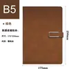 Caderno A5 Espessado com Fivela Magnética Registro de Reunião de Negócios Diário Caderno B5 Material de Papelaria para Escritório Estudo Atacado Personalização