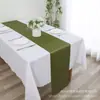 Camino de Mesa de Satén Hotel Boda Evento Comercio Exterior Mantel de Satén de Poliéster Falda de Mesa Decoración Estilo Nórdico Salvamanteles
