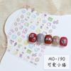 Pegatinas para uñas de Hello Kitty, lindas estrellas, uña de gato KT, linda gatita, pegatinas para uñas con pegamento para la espalda