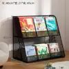 Estante Infantil Estante de Livros Ilustrados para Bebê Estante Simples de Chão Estante de Armazenamento Estante de Armazenamento Doméstica Móvel Estante Pequena Simples com Rodas