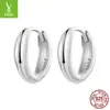 Yinziyun Novos Brincos Simples Lisos de Metal Prateado Texturizados Prata de Lei S925 Luxo Acessível Brilhantes de Alta Qualidade Brincos Brincos