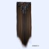 Peluca para mujer cabello largo lacio fábrica en stock venta al por mayor clip de extensión de cabello de 12 piezas peluca de cabello suministro de comercio exterior europeo y americano