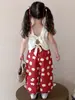 Traje de Verano para Niñas 2025 Nuevo Estilo Único, Hermoso, Súper Atractivo, Moderno, Conjunto Estilo Coreano para Niños y Niñas