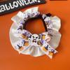 Collar de decoración de calabaza de Halloween para mascotas, original, para gatos, perros, festivales fantasmas, bufanda, joyería, toalla resbaladiza