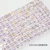 Cubo de Cristal Dongzhou Fundo Pontiagudo Diamante Quadrado Chanfrado Colorido Pedra Solta Acessórios para Joias DIY Diamante Super Brilhante para Unhas Joias de Diamante