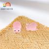 Dibujo Animado Lindo y Divertido Pigmento Luminiscente Piggy DIY Pegamento de Crema Funda para Teléfono Llavero Creativo Accesorios de Joyería de Resina