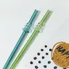 Pajita de Vidrio Árbol de Navidad Soplado Combinación Verde Supermercado Set Festivo Regalo Comercio Electrónico Transfronterizo Fabricante Mayorista