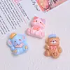 Muñecas de Animales Lindas Dibujos Animados Hechas a Mano Bricolaje Pegamento de Crema Resina Accesorios Pequeños Hebilla para Zapatos con Agujero Materiales para Joyería Venta al por Mayor