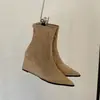 Primer encuentro con las botinetas de punta fina y las botinetas elásticas para mujer, nueva colección otoño/invierno 2026, botines versátiles de ajuste ceñido, elegantes botines elásticos de tacón alto