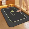 Alfombrilla de Piso Simple de Tierra de Diatomeas de Trébol de Cuatro Hojas, Alfombrilla de Pie para Baño Absorbente de Agua de Secado Rápido, Felpudo Resistente a la Suciedad para Entrada, Disponible para Venta al por Mayor