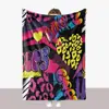 Serie de mantas de franela transfronterizas con graffiti de baloncesto de moda, manta de sofá con impresión 3D, manta gruesa de Amazon