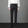 Roupas Masculinas Fengshe / Nova Coleção Primavera/Outono 2026 Leve de Luxo Masculino Casual Slim Reto Calças Longas Masculinas para Jovens