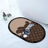 Oferta Especial Tapete Macio de Chão de Lama Diatomácea para Banheiro Tapete Antiderrapante para Vaso Sanitário Tapete para Degrau de Porta de Banheiro Absorve Água, Seca Rapidamente e É Fácil de Limpar