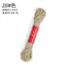 Hilo de Algodón Retorcido a Mano Estilo Xizang 10m / Pulsera de Borla Tejida a Mano con Cuentas, Cordón de Algodón No Elástico