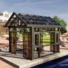 Wow Aleación de Aluminio Invernadero Patio Balcón Invernadero de Cristal Protección Solar Aislamiento Invernadero Aluminio Puente Roto Invernadero