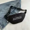 Nova Bolsa de Ombro Casual Versátil 2024 Estudante Personalizada Tendência Bolsa Transversal Esportiva Cor Sólida Simples Bolsa de Peito para Casal