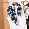 Bufanda Ligera de Seda para Verano, Bufanda de Cuello Transpirable y Versátil, Bufanda Decorativa para Combinar con Camisas y Trajes