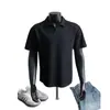 Camiseta de Comercio Exterior Estilo Americano Peso Pesado Corte Limpio Hombro Normal, Camisa de Verano para Hombre Rudo Escote Pequeño Manga Corta, Camisa de Manga Corta para Hombre