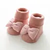 Meias de Terry Espessas de Inverno para Crianças, Meias Quentes para Bebês até a Panturrilha, Meias Antiderrapantes para Bebês para Chão, Algodão para Recém-Nascidos
