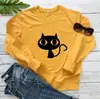Suéter con Estampado de Gato de Ojos Grandes Suéter de Primavera y Otoño Europeo y Americano Top AliExpress