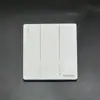 Panel de interruptores basculantes grandes de una apertura al por mayor del fabricante Cubierta dura blanca Oculta Decoración del hogar Interruptor de pared