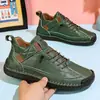 Zapatos de mujer de talla grande más vendidos en Amazon transfronterizos, zapatos casuales cosidos a mano, zapatos de trabajo para exteriores unisex de media caña para hombres