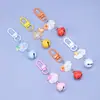 Chaveiro de Celular Sino Nuvem Colorido Transparente Pingente de Bolsa Fofo Decoração de Fone de Ouvido Pequenos Acessórios Atacado