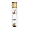 Lámpara de pie china estante de almacenamiento simple moderno lámpara de mesita de noche dormitorio lámpara de sala de estar estudio lámpara estantería decorativa