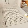 Novo tapete antiderrapante para banheiro feito de material de PVC ecológico, tapete antiderrapante com massageador de pontos para vasos sanitários e banheiras, especialmente projetado para prevenir quedas