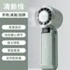 Mini Ventilador Portátil de Alta Velocidad con Enfriamiento por Hielo y Pantalla Digital para Viajes al Aire Libre, Ventilador de Cuello Plegable de Mano con Viento Fuerte