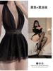 Lingerie Erótica Plus Size com Gola Halter, Costas Transparentes sem Costas, Chemise Sexy para Casal, Diversão, Humor Feminino, Roupa de Dormir, Desejo 318
